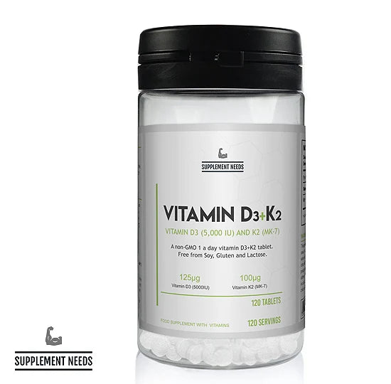 SUPPLEMENT NEEDS VITAMIN D3 AND K2 (MK-7) - 120 TABS